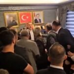 Çiçek Atarak Tepki Gösteren Siyasetçi: YRP’li Birol Şahin’in MHP’li Milletvekiline Karşı Olaylı Protestosu